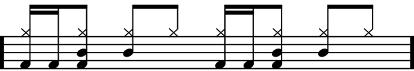 Drum Lessons - Advanced Rock Drum Beats Two (sixteenth notes)