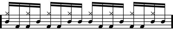 Drum Lessons - Advanced Rock Drum Beats Two (sixteenth notes)