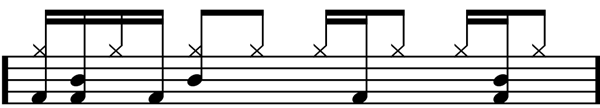 Drum Lessons - Advanced Rock Drum Beats Two (sixteenth notes)